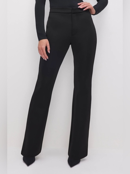 Good American Pants - Good American Scuba Boss Straight Trouser Black Size 8